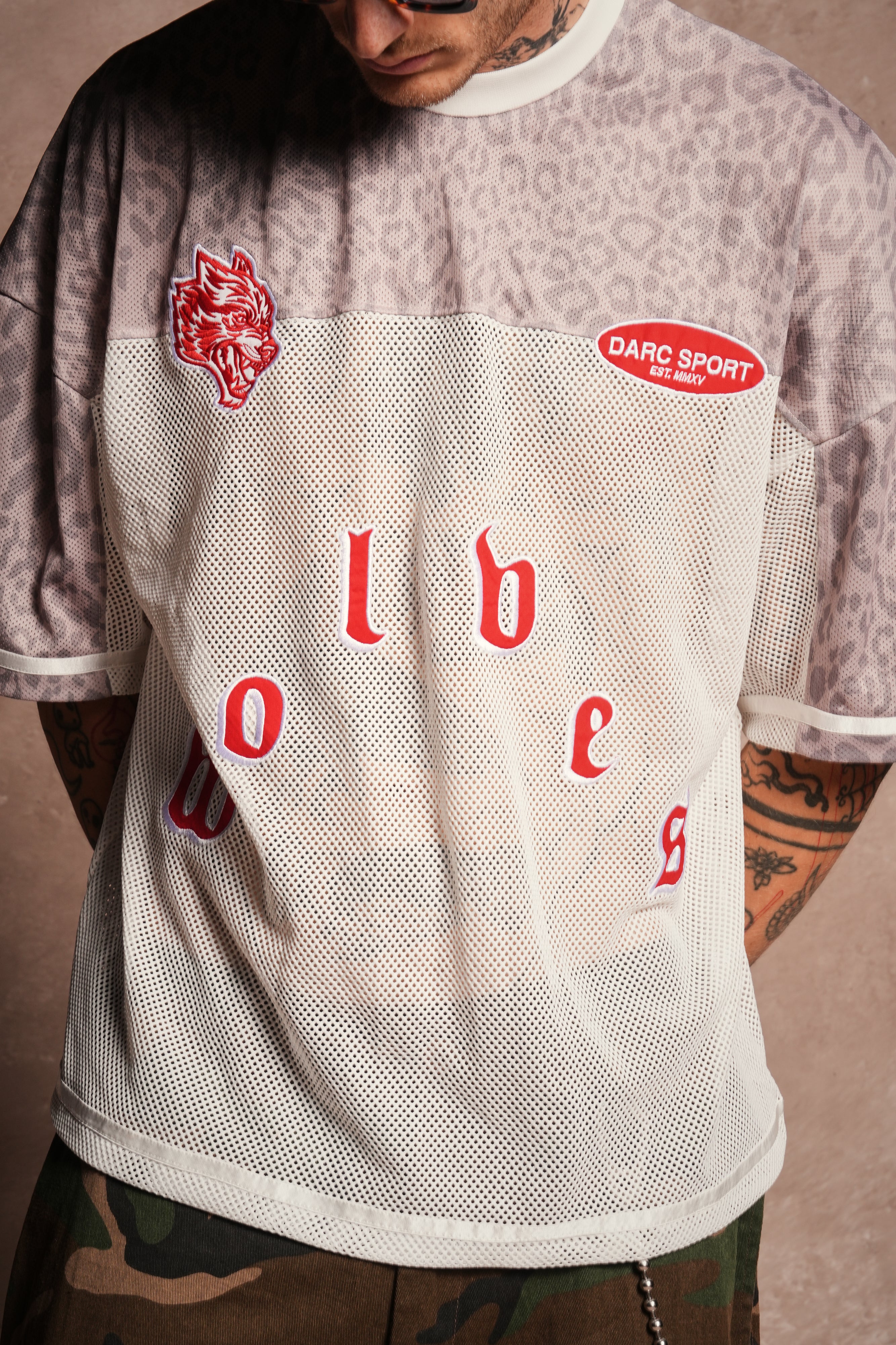 Darc Pyramid Bobby B Jersey in Clay Leopard