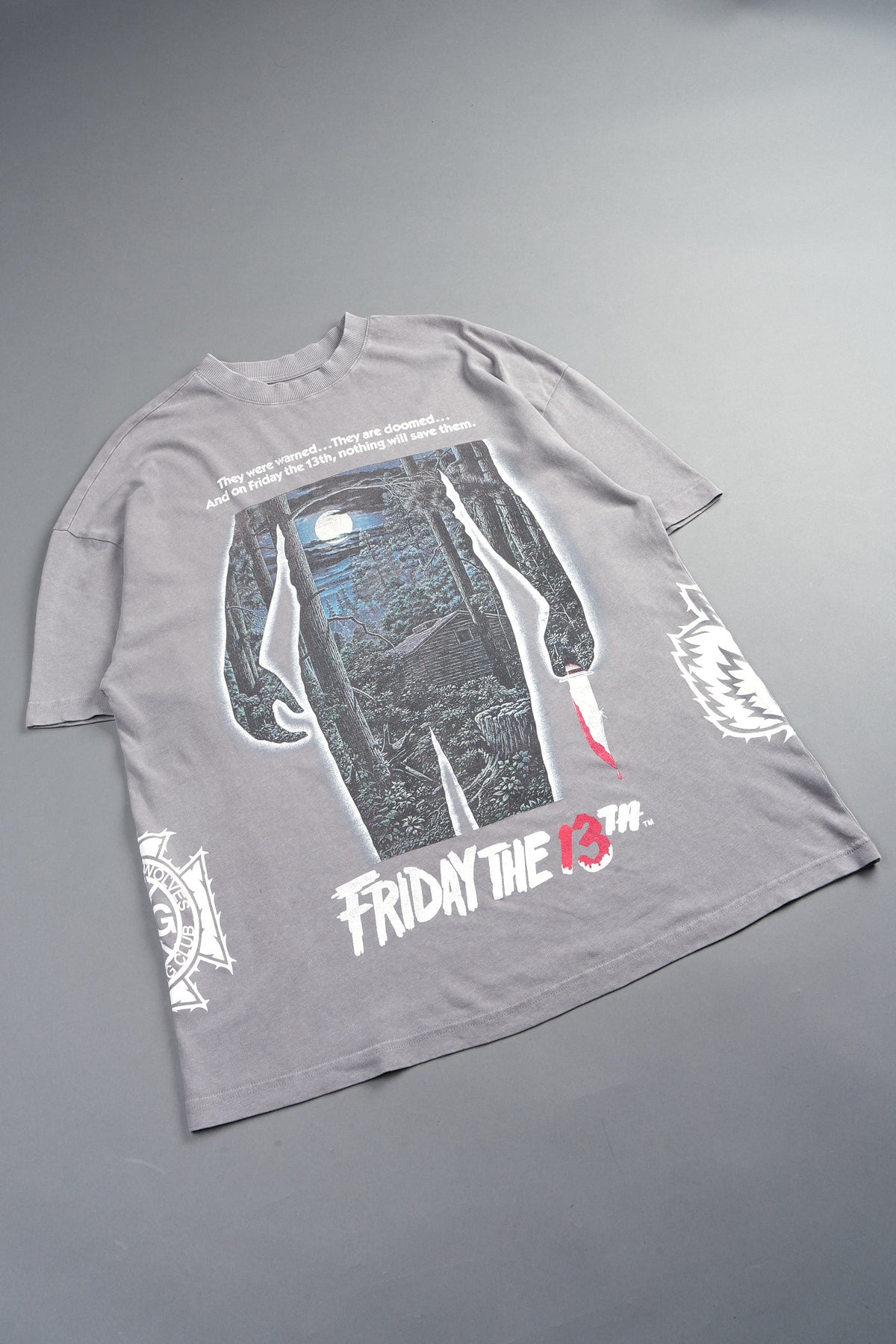 Friday Premium Oversized Tee In Dove Gray