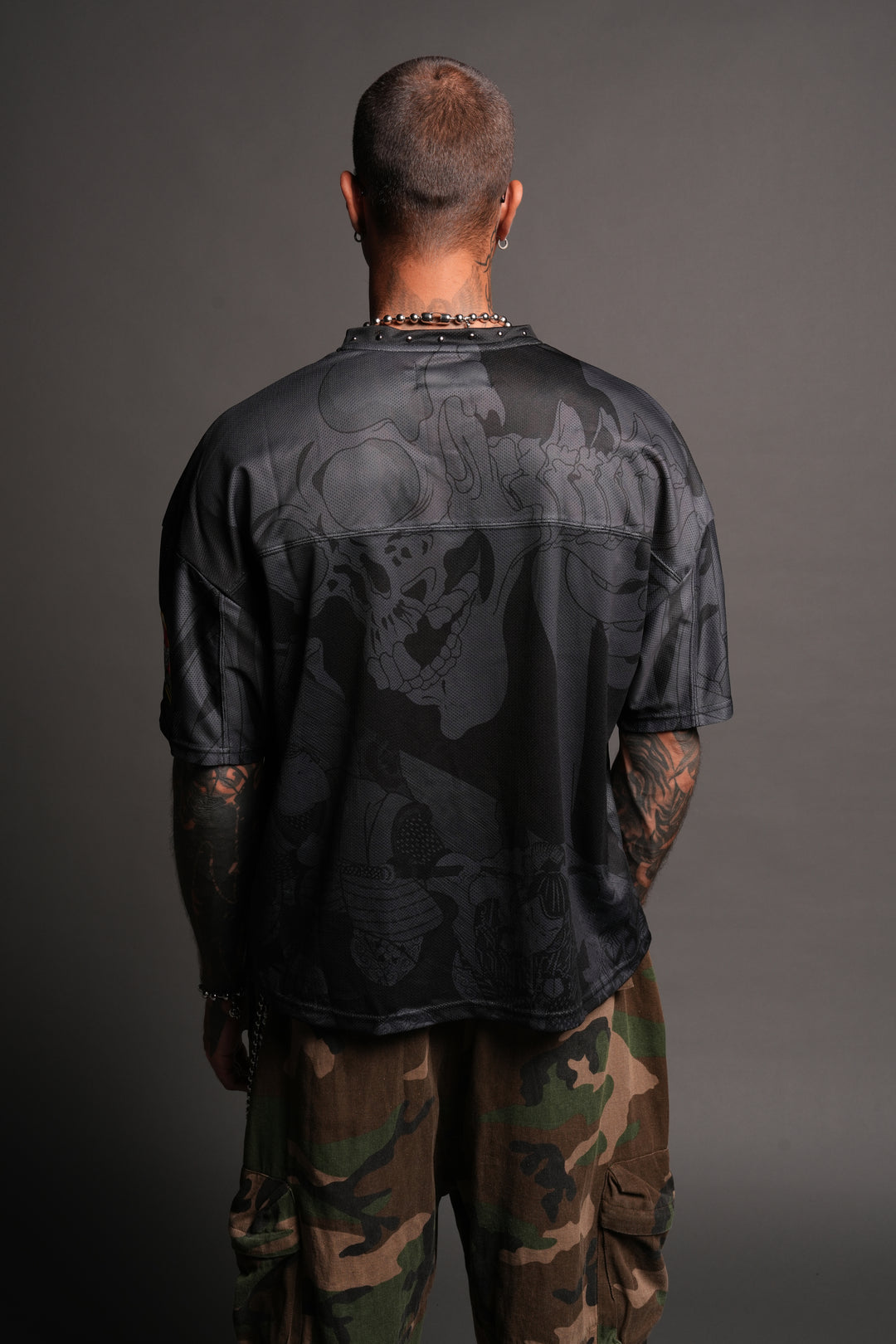 Gashadokuro Emmitt Football Jersey in Black