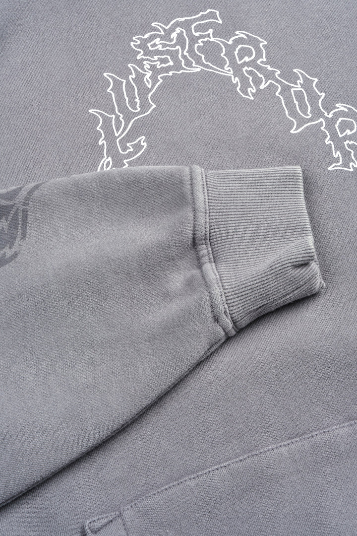 Night Blade Pierce Hoodie In Dove Gray