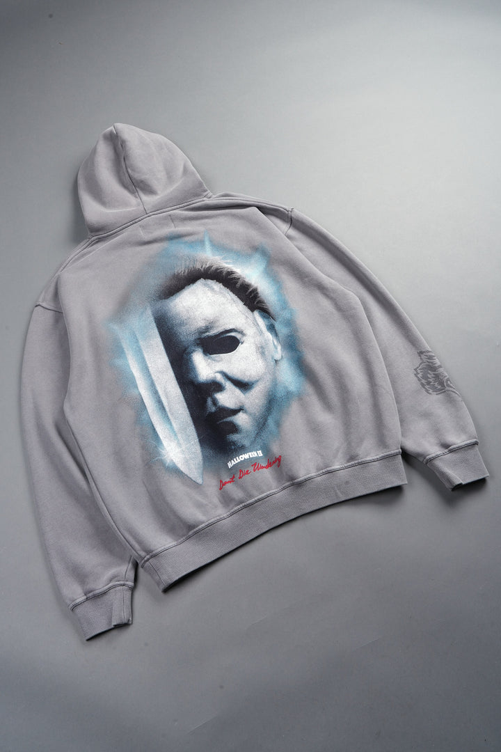 Night Blade Pierce Hoodie In Dove Gray
