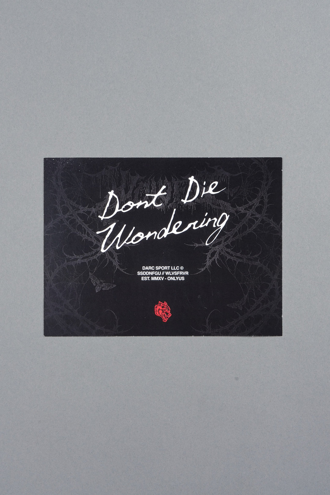 Dont Die Wondering Mystery Tee In Black