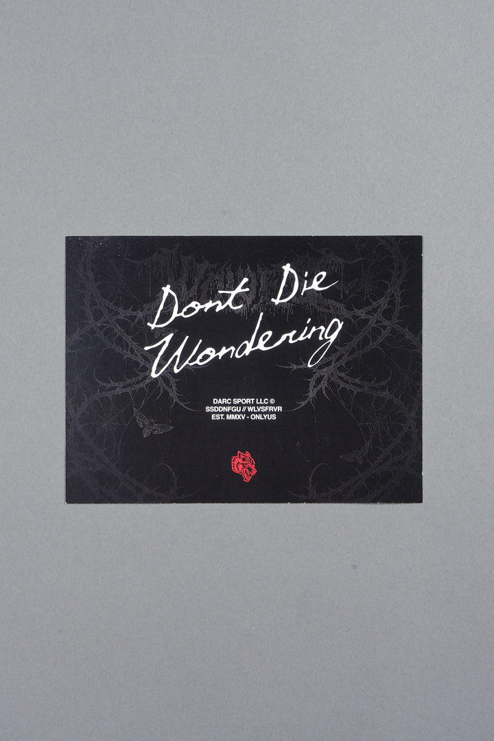 Dont Die Wondering Mystery Tee In Black
