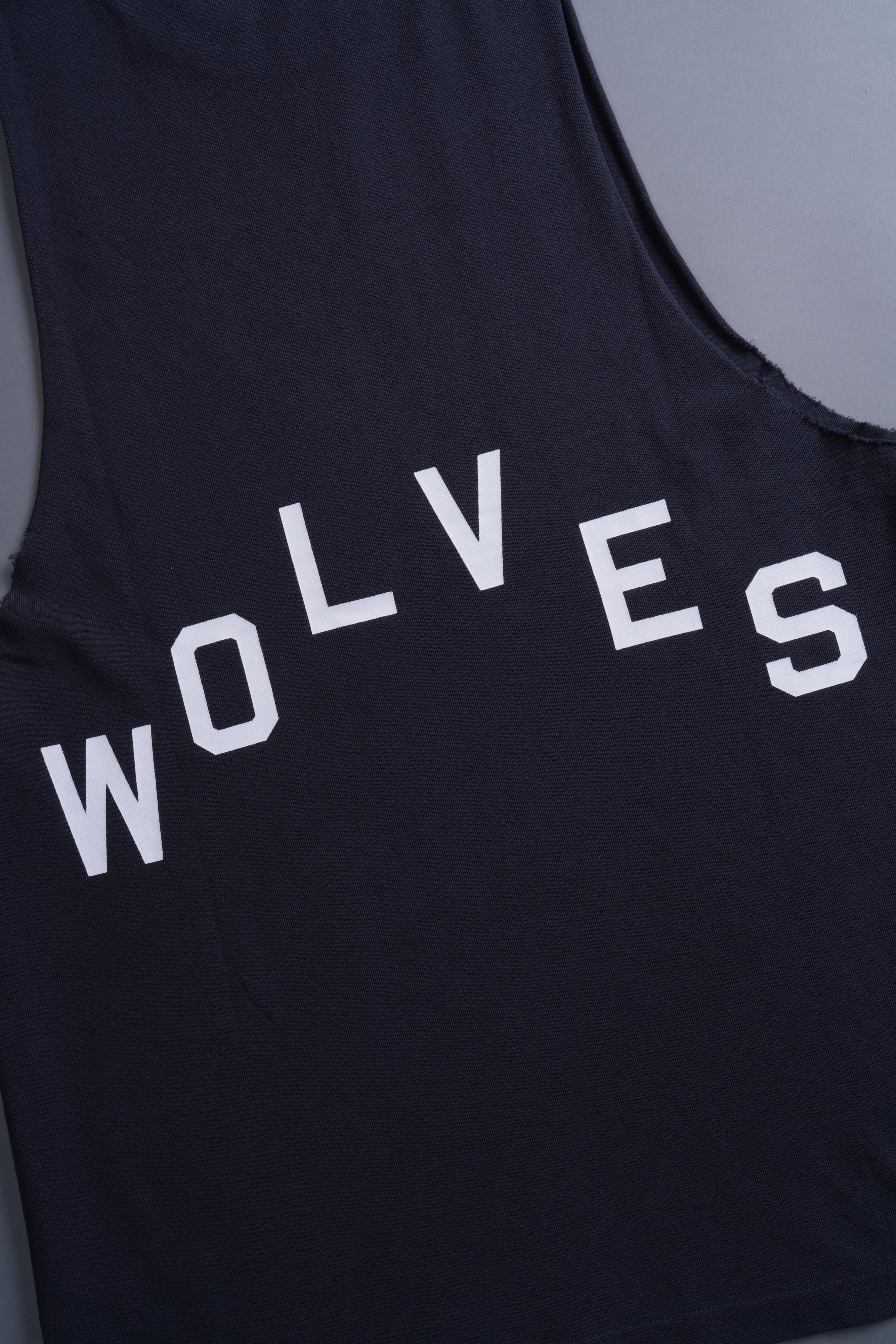 Wolves Pyramid "Tommy" Muscle Tee in Midnight Blue