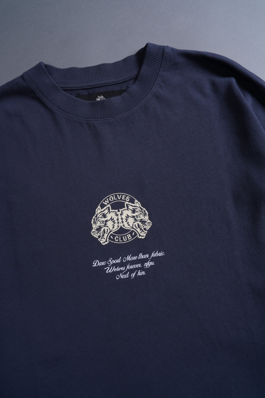 Iron Kin "Premium" Oversized Tee in Midnight Blue