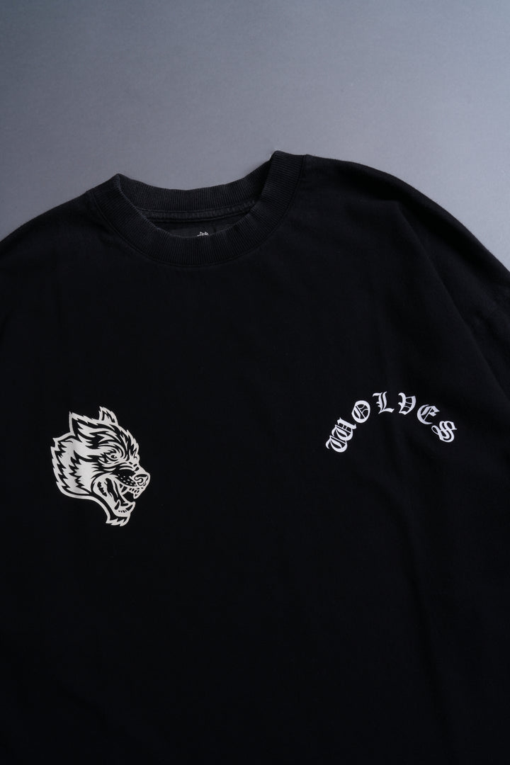 Iron Kin "Premium" Oversized Tee in Black/Purple