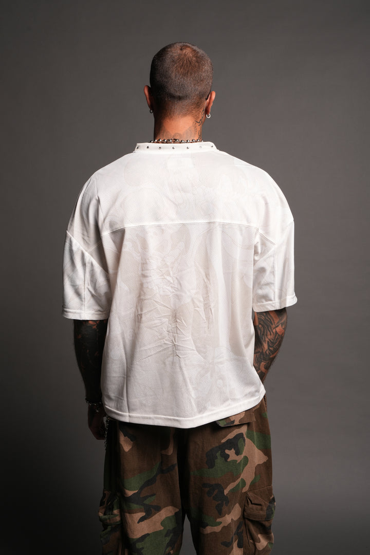 Gashadokuro Emmitt Football Jersey in Cream