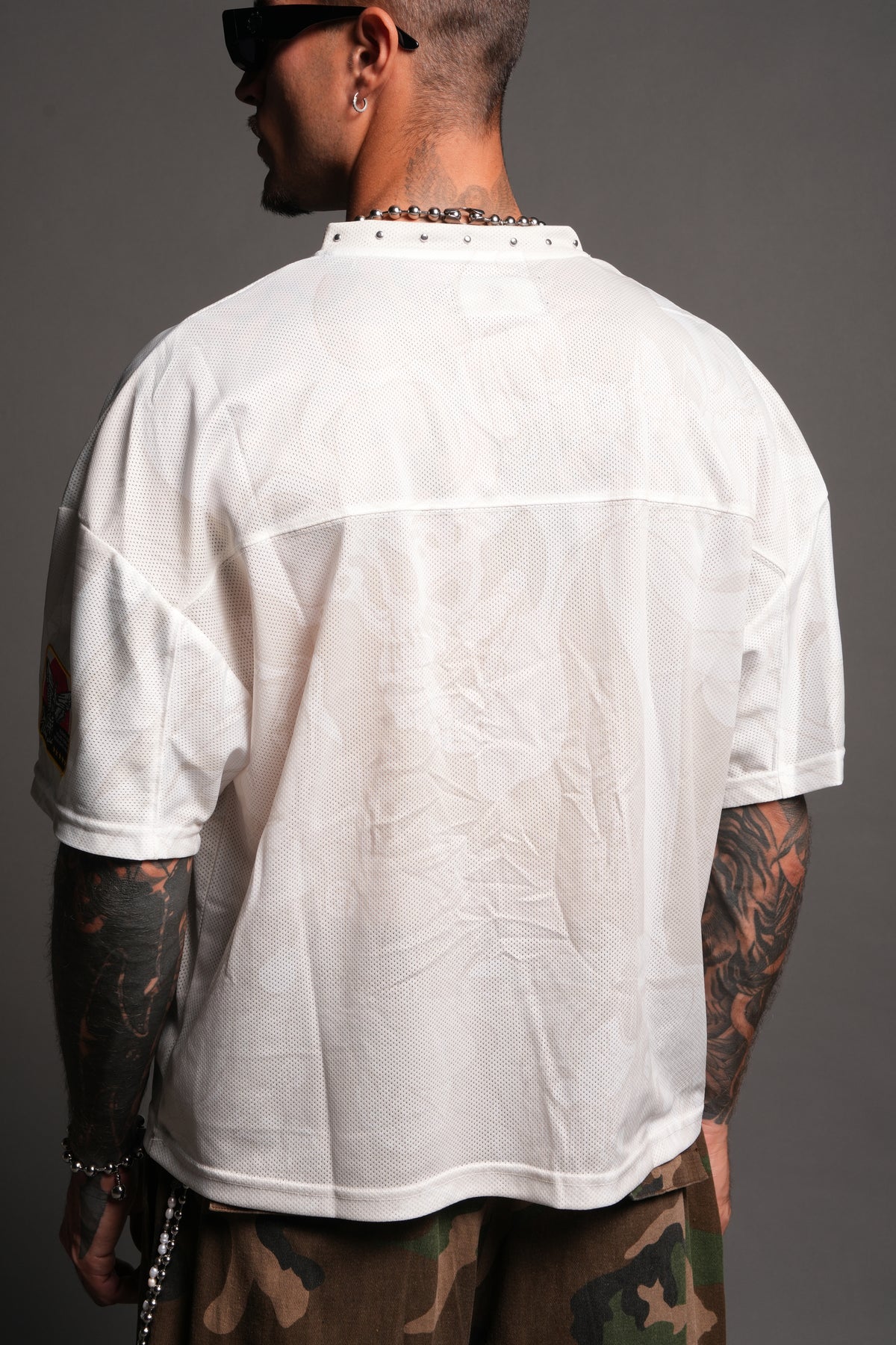 Gashadokuro Emmitt Football Jersey in Cream