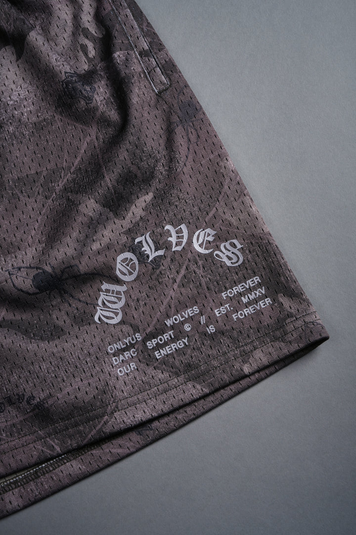 Origin Story Mesh Shorts in Spider Camo V2