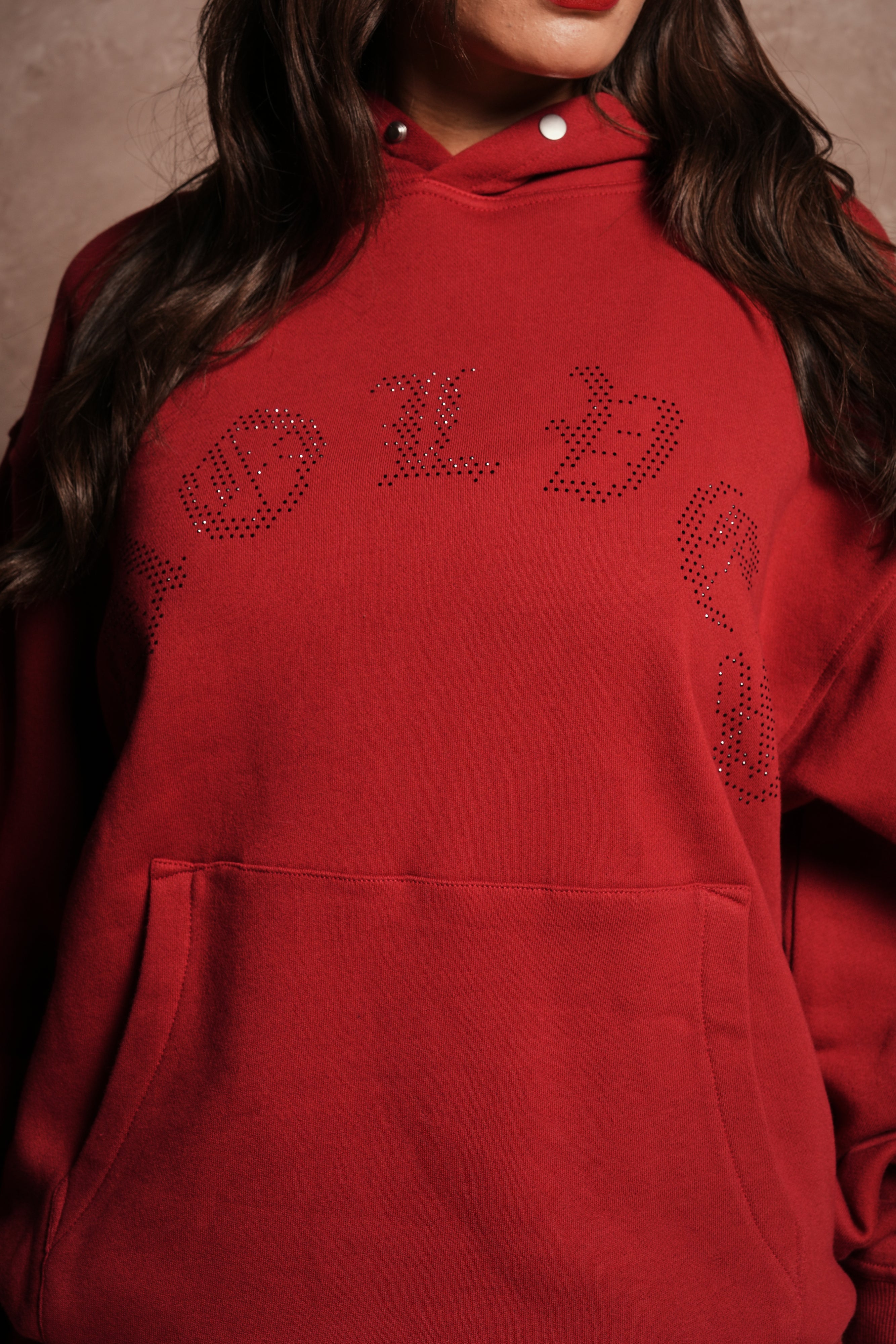 Watch Her Shine Pierce Hoodie in Carmine Red – DarcSport