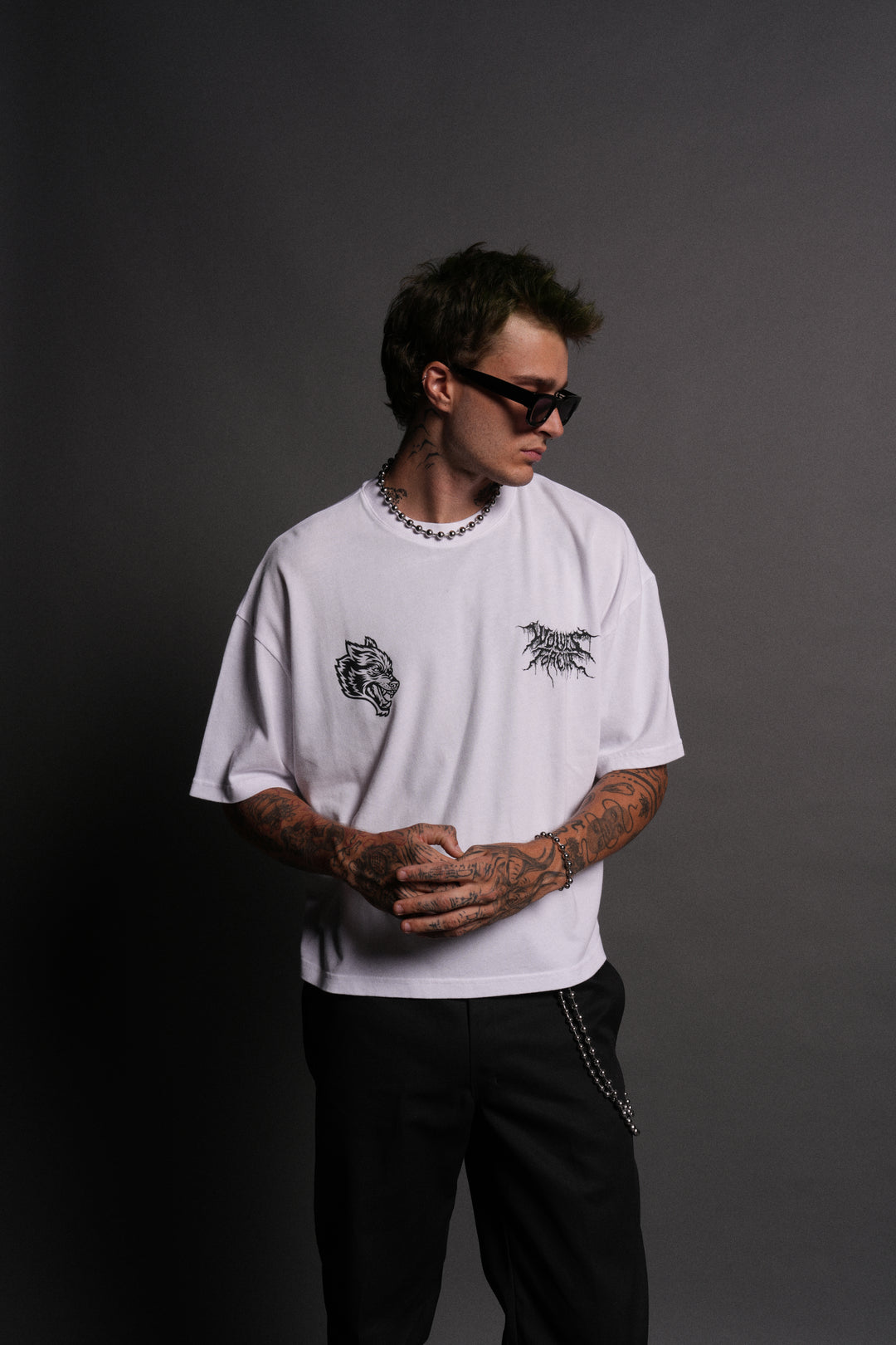 Where Shadows Begin Premium "Box Cut" Tee in White