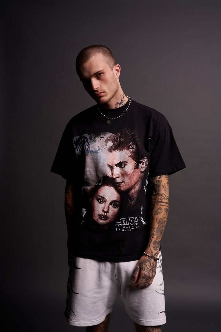 Forbidden Love "Grunge" Tee in Black