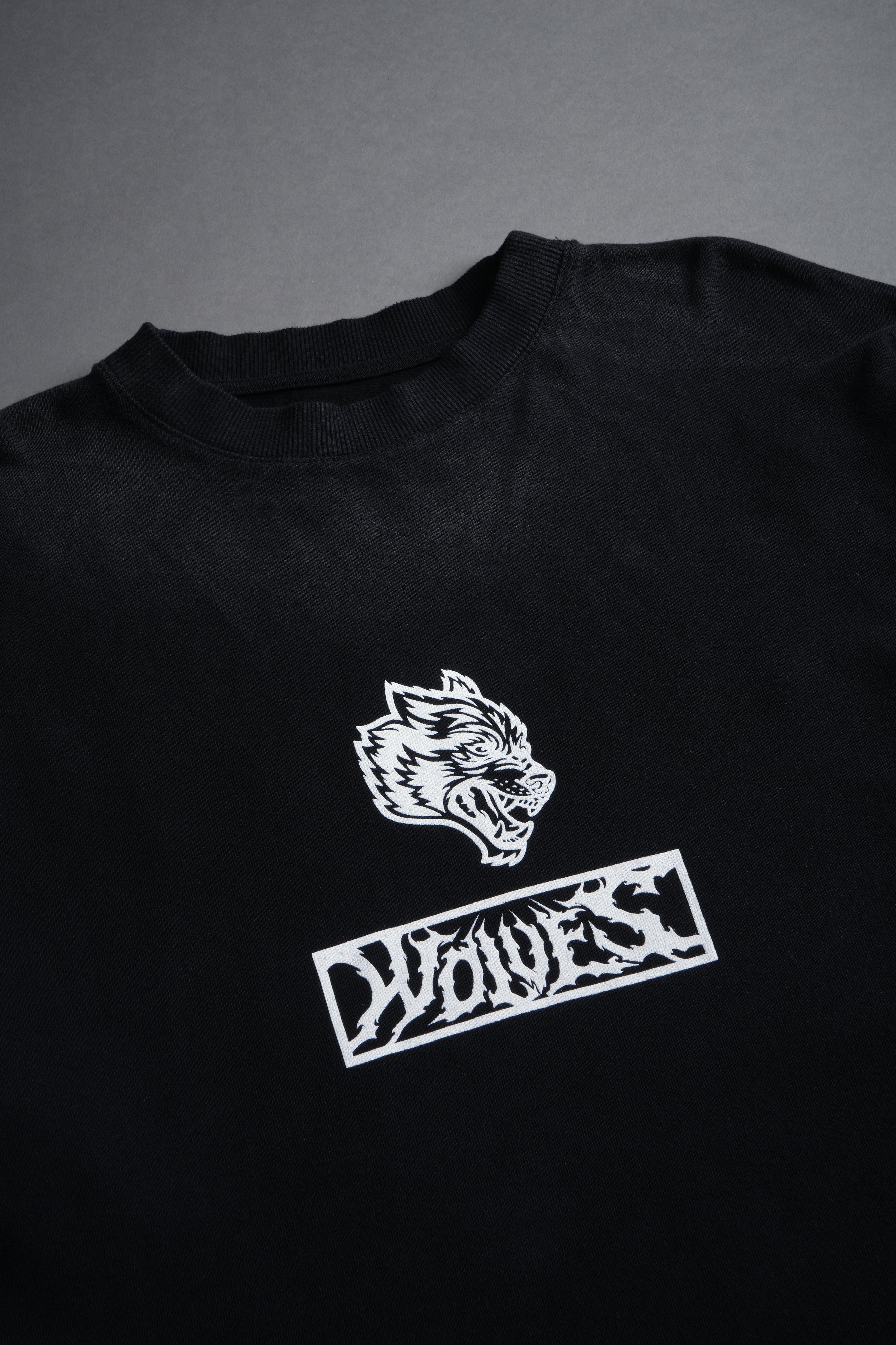 Ghostrider "Premium" Oversized Tee in Black Drift Wash