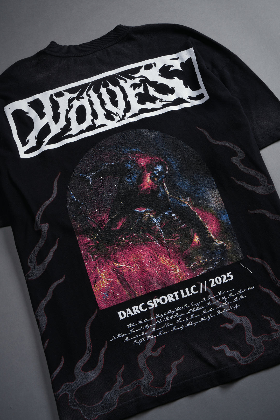 Ghostrider "Premium" Oversized Tee in Black Drift Wash