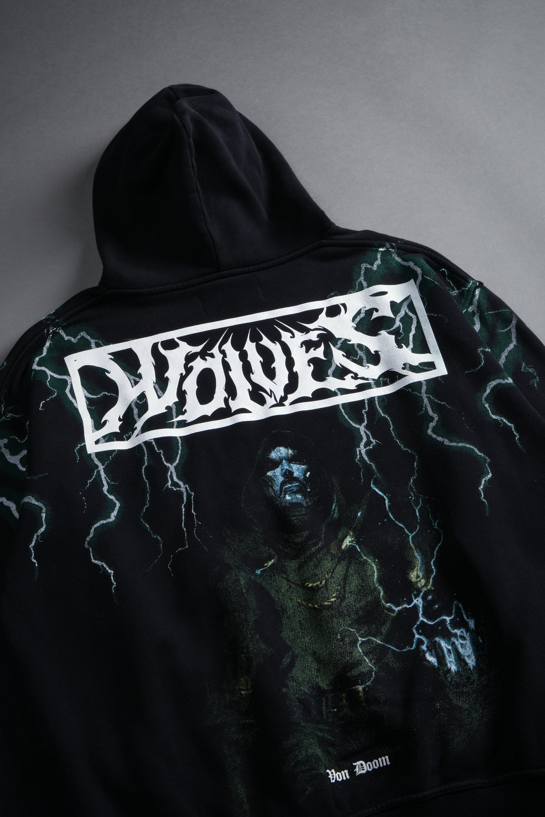 Doomstruck "Pierce" Hoodie in Black Drift Wash