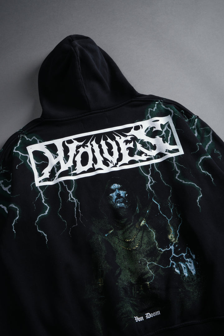 Doomstruck "Pierce" Hoodie in Black Drift Wash