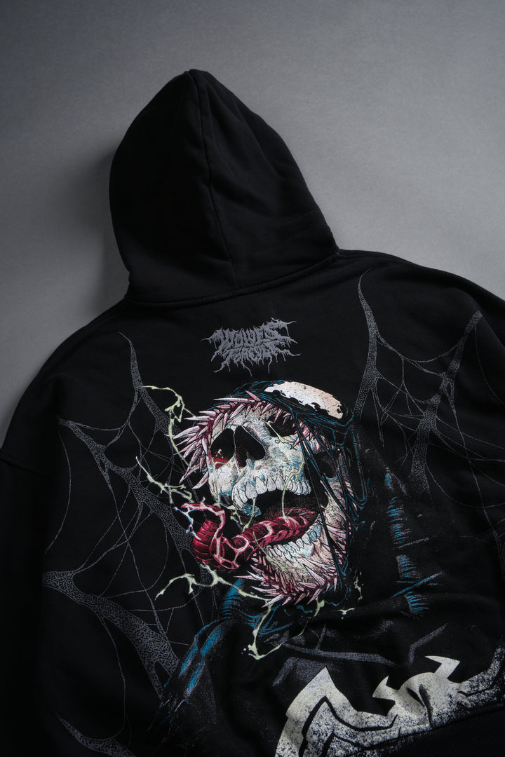 Dark Origin V2 Vex Double Zip Hoodie in Black