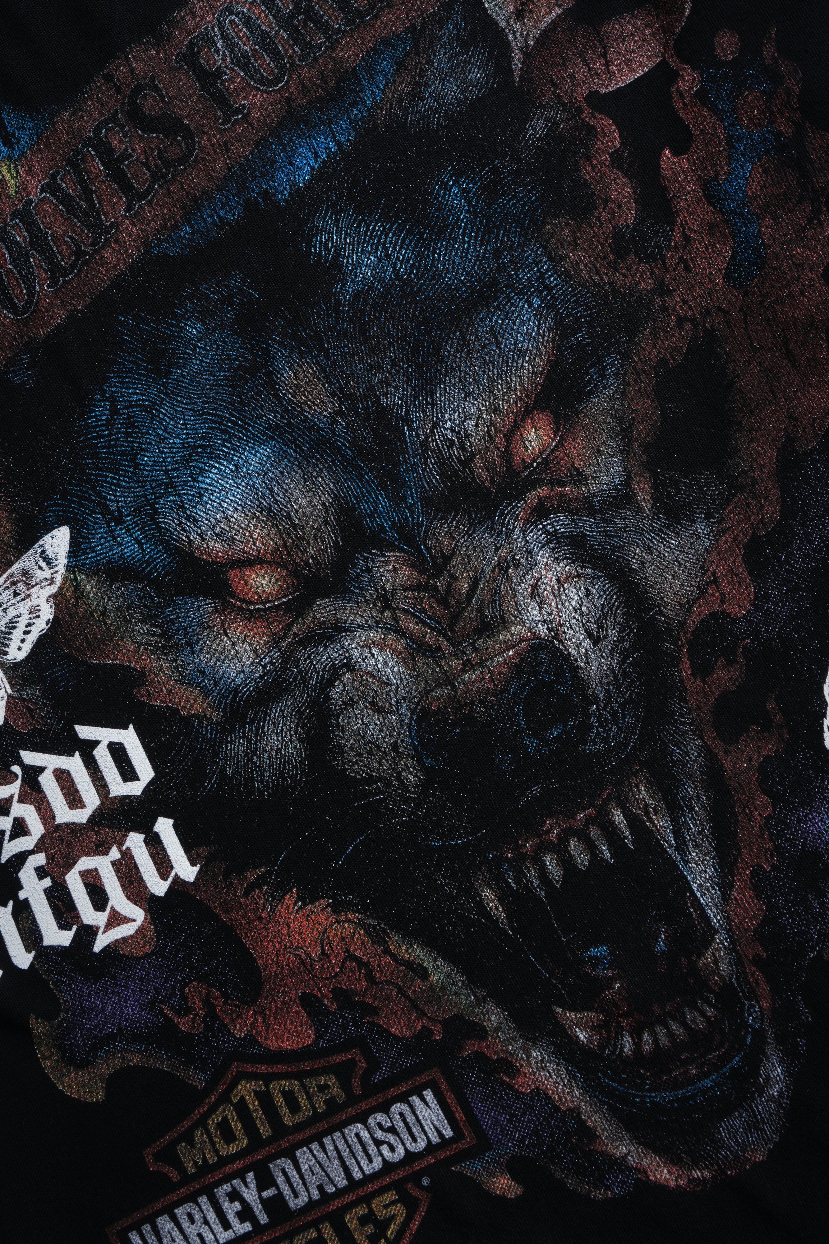 Inferno Wolf "Premium" Oversized Tee in Black
