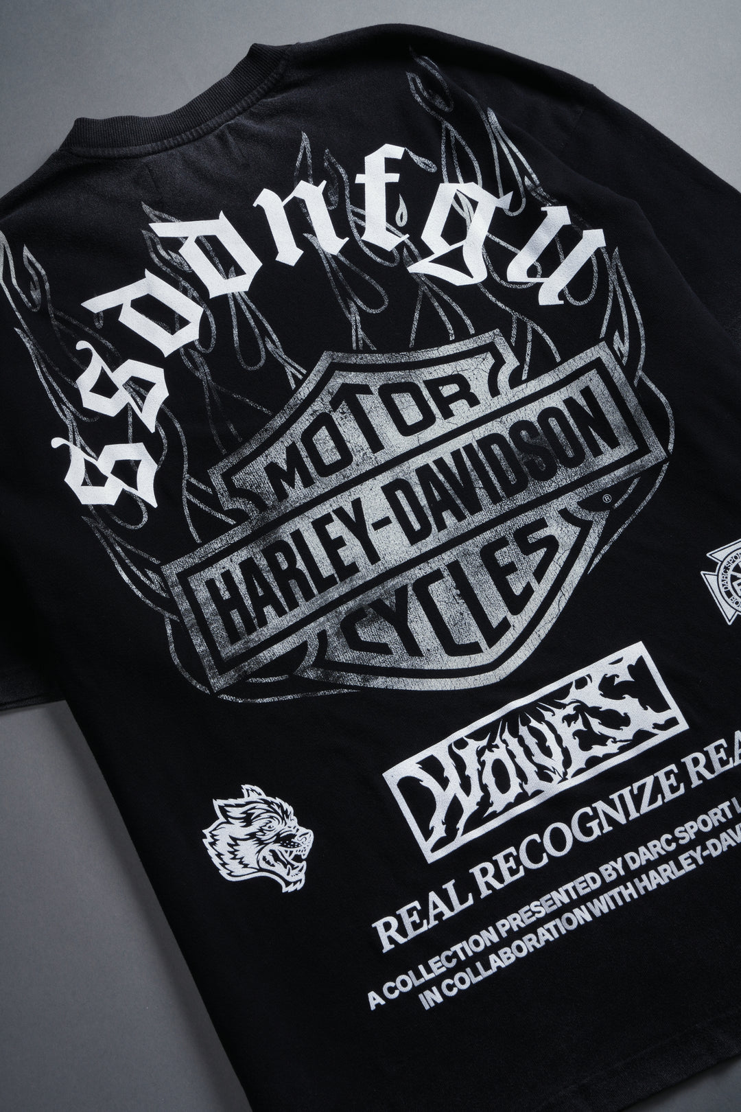 Inferno Wolf "Premium" Oversized Tee in Black