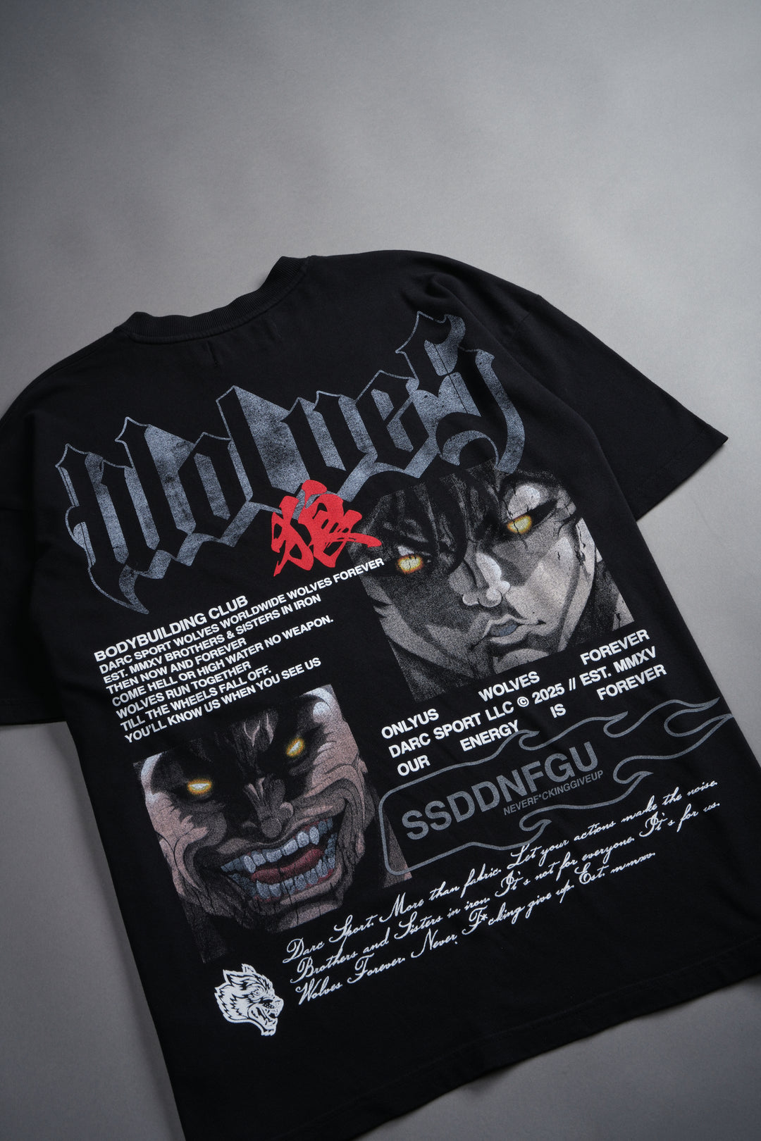 Hanma Legacy "Premium" Oversized Tee in Black