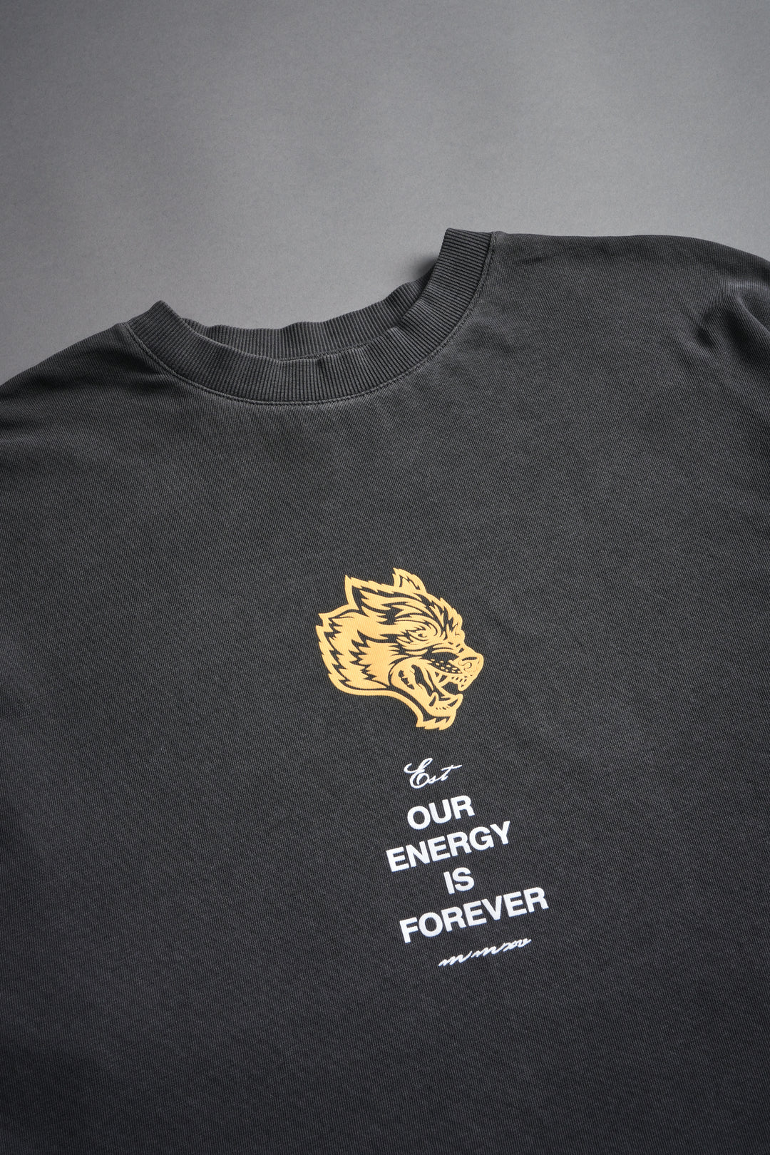 Hanma Legacy "Premium" Oversized Tee in Wolf Gray