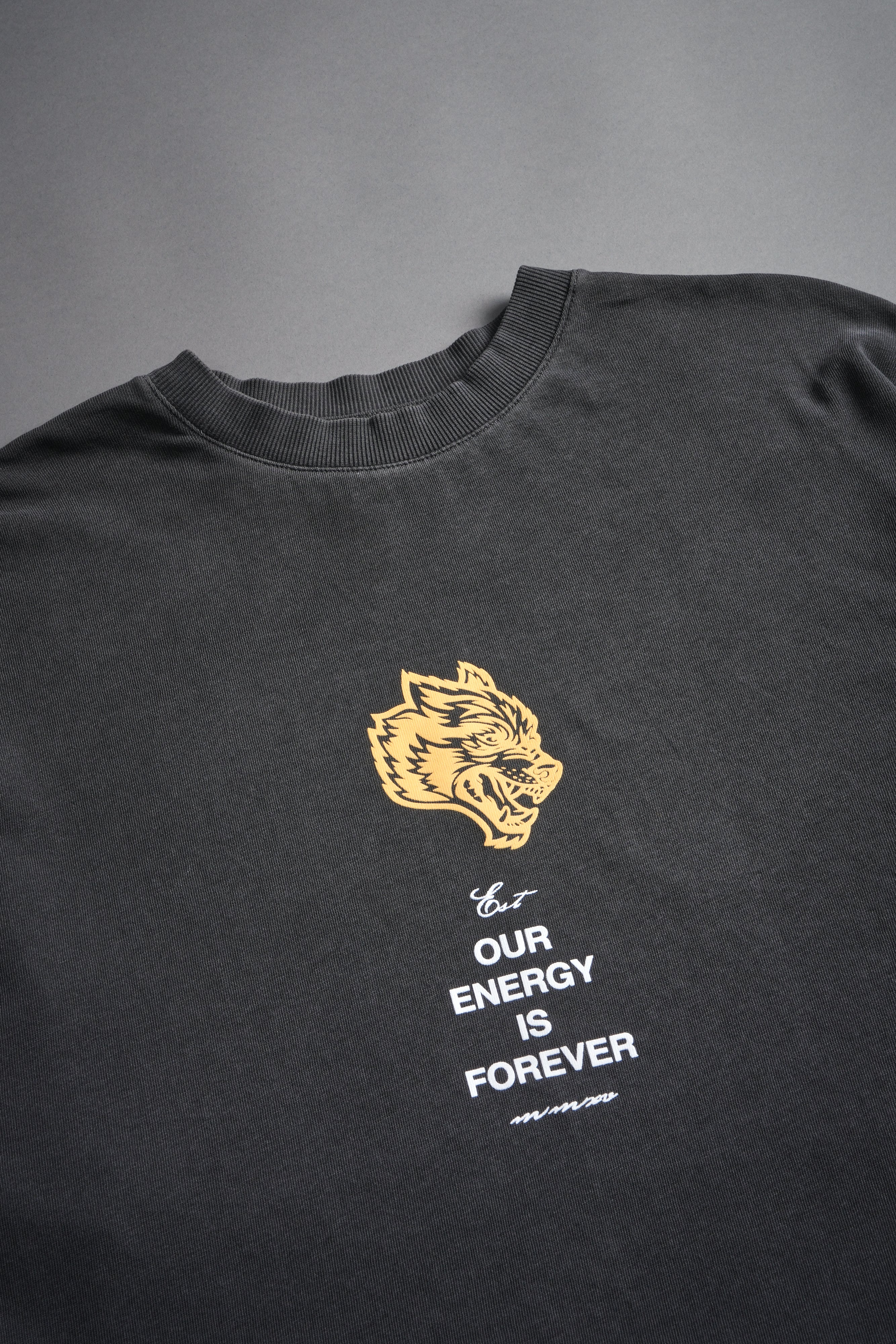 Hanma Legacy "Premium" Oversized Tee in Wolf Gray