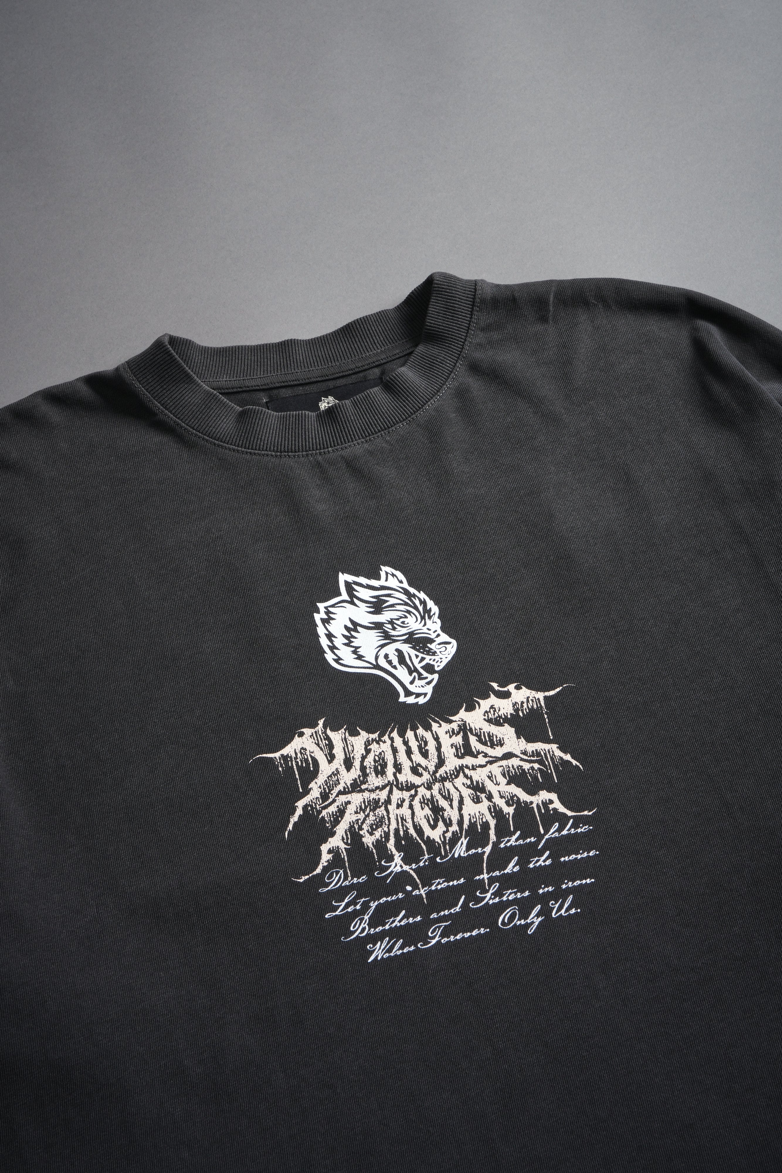 Jack Hammer "Premium" Oversized Tee in Wolf Gray