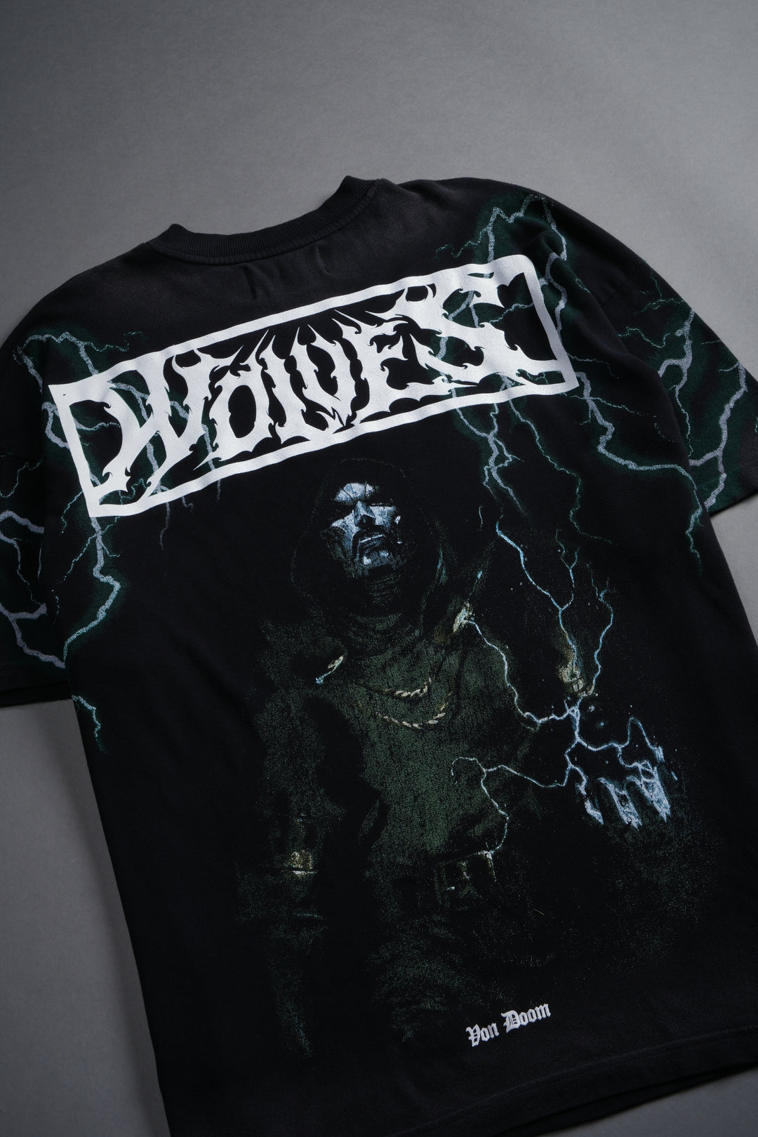 Doomstruck "Premium" Oversized Tee in Black Drift Wash