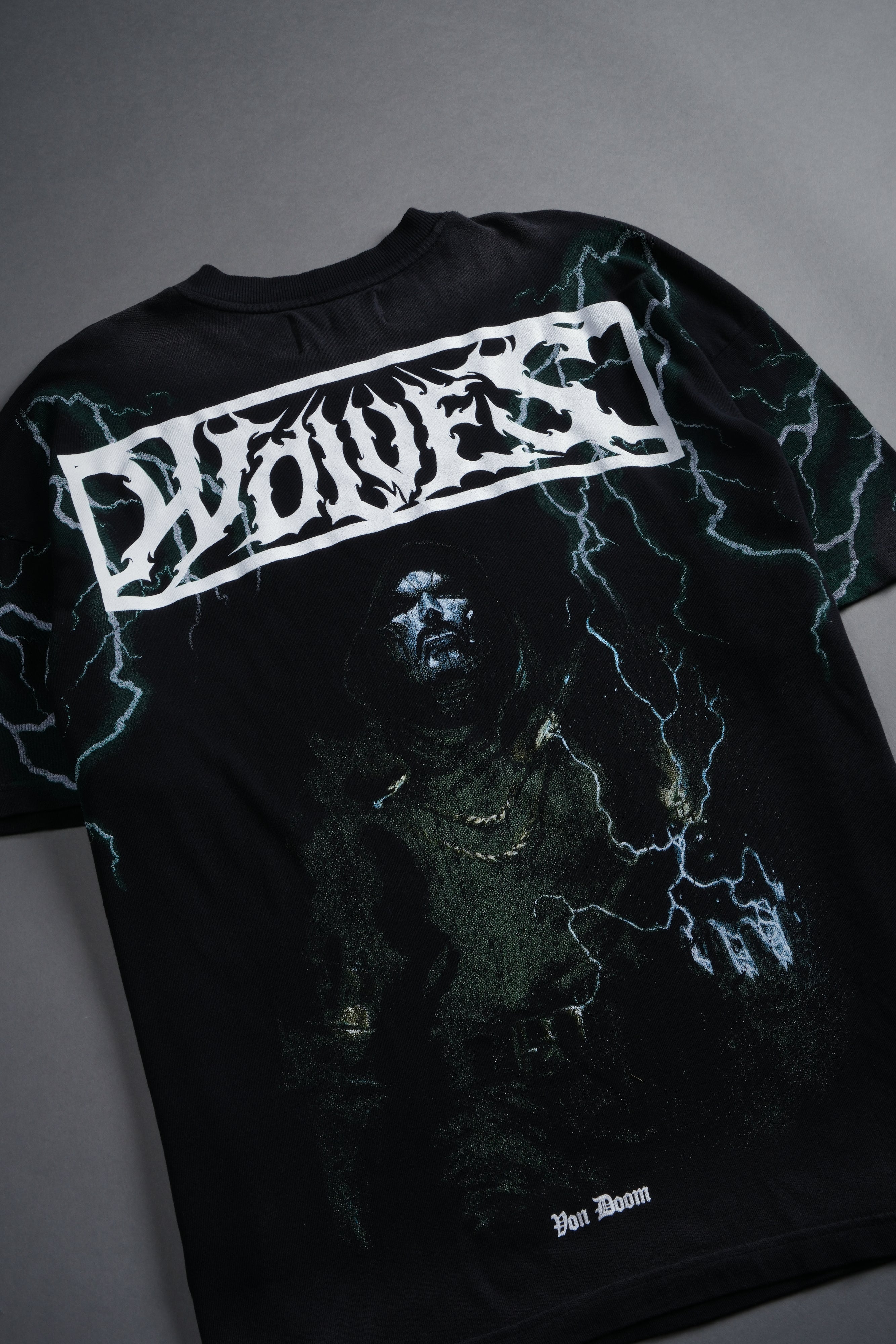 Doomstruck "Premium" Oversized Tee in Black Drift Wash