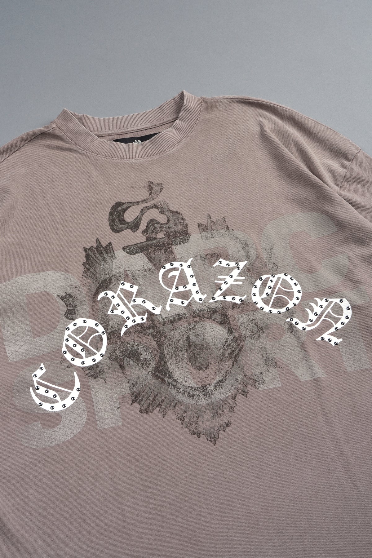 Ds Corazon Premium Oversized Tee In Mojave Brown