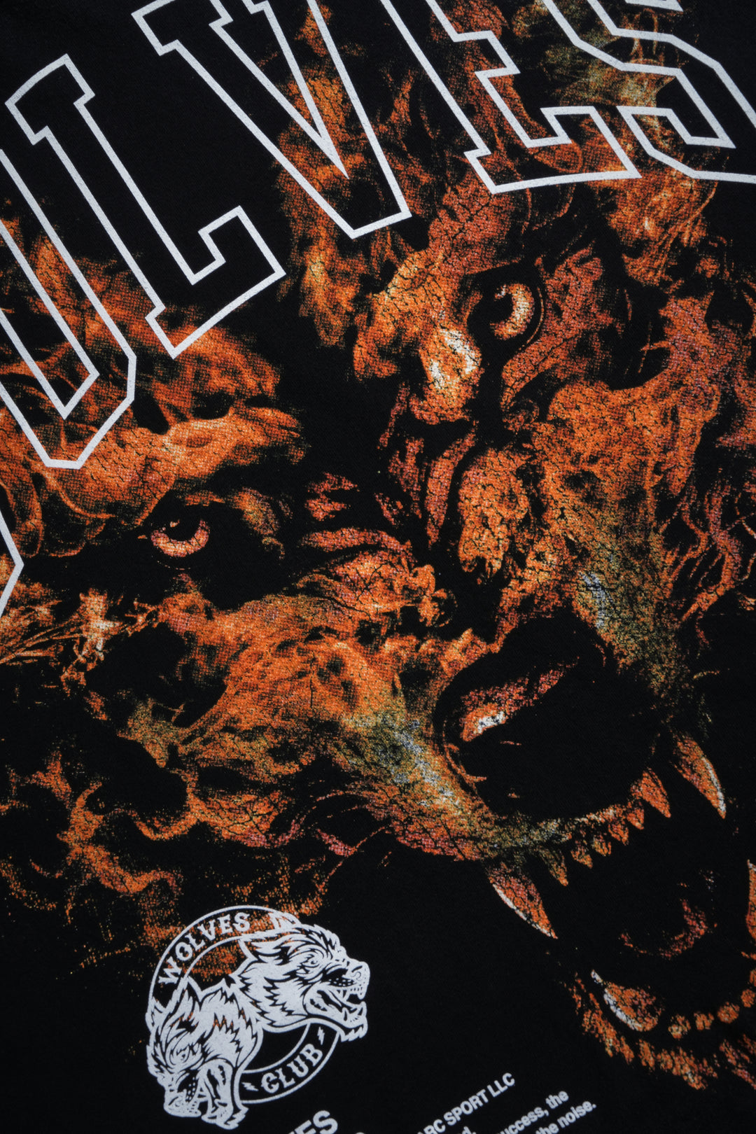 Born From Fire Grunge Cut-Off Tee in Black