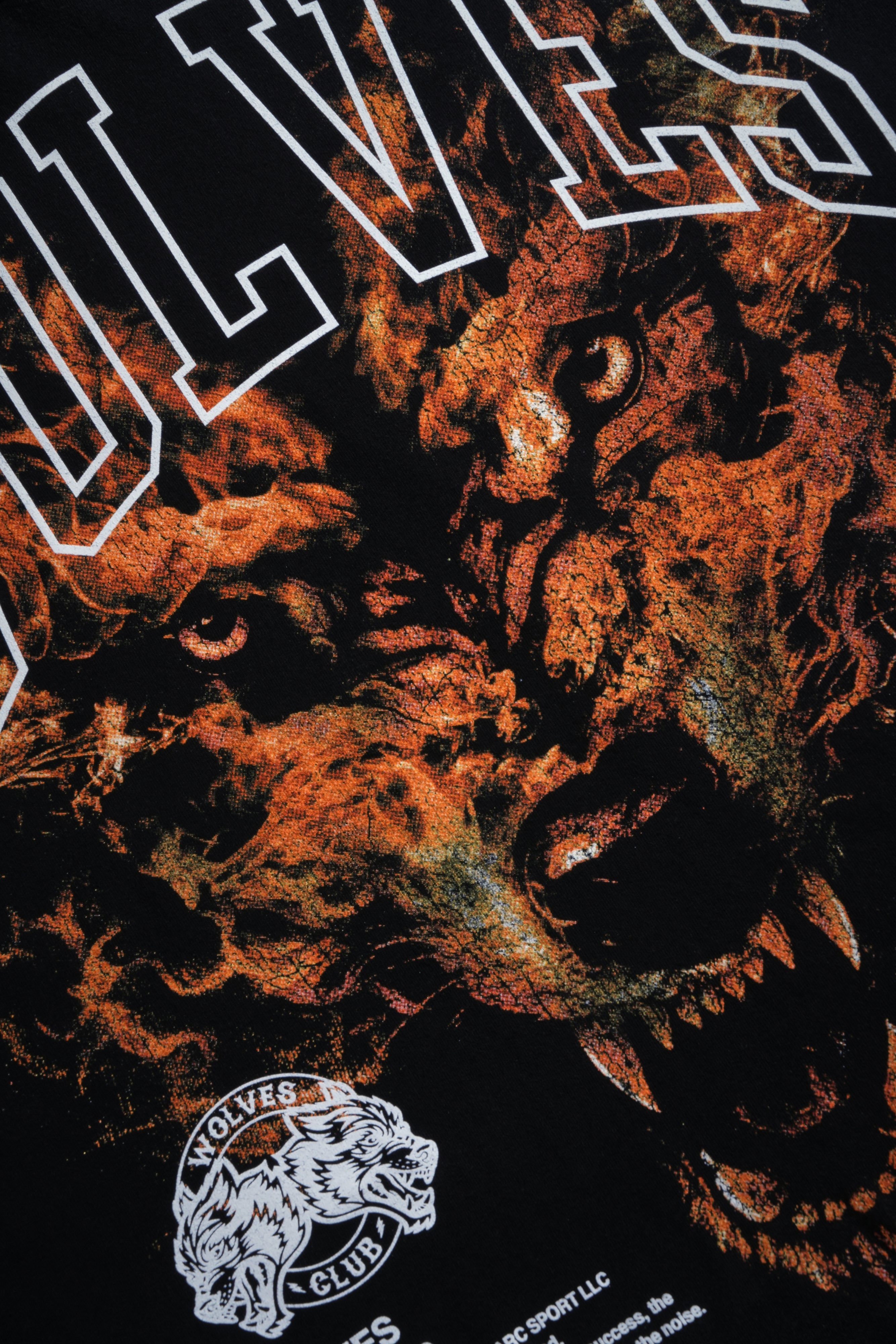 Born From Fire Grunge Cut-Off Tee in Black