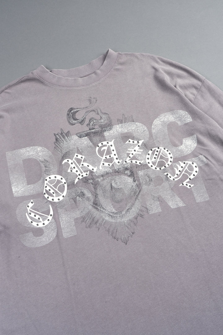 Ds Corazon Premium Oversized Tee In Pale Gray