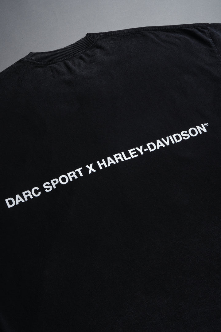 Born From Fire Grunge Cut-Off Tee in Black