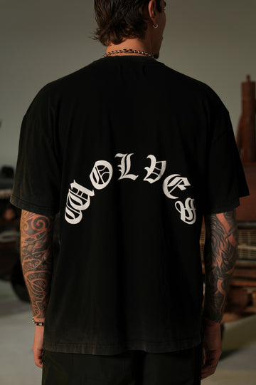 Victory Or Valhalla "Premium" Oversized Tee in Black