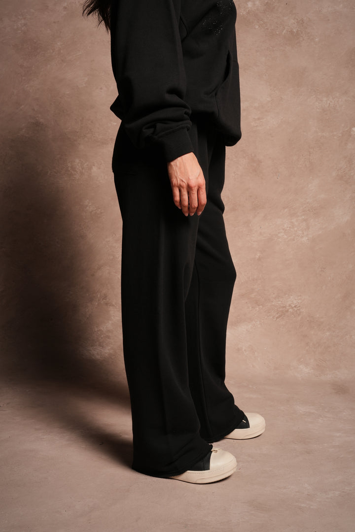 Wolves Chopper Big Cozy Sweats in Black