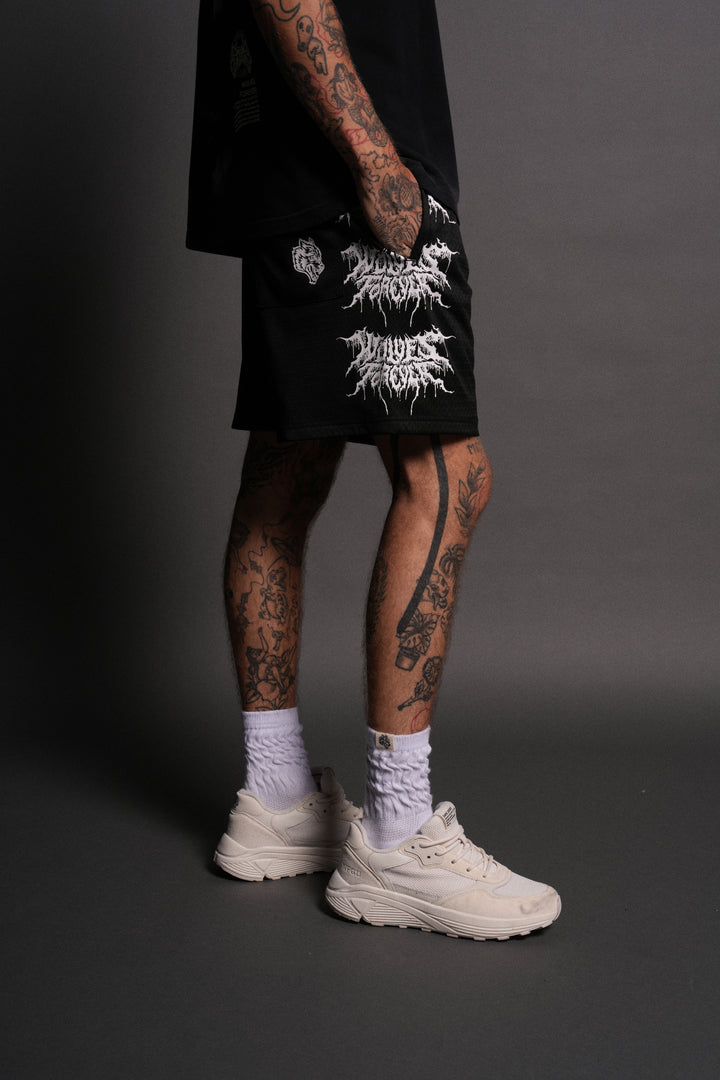 Shadow Mesh Shorts in Black