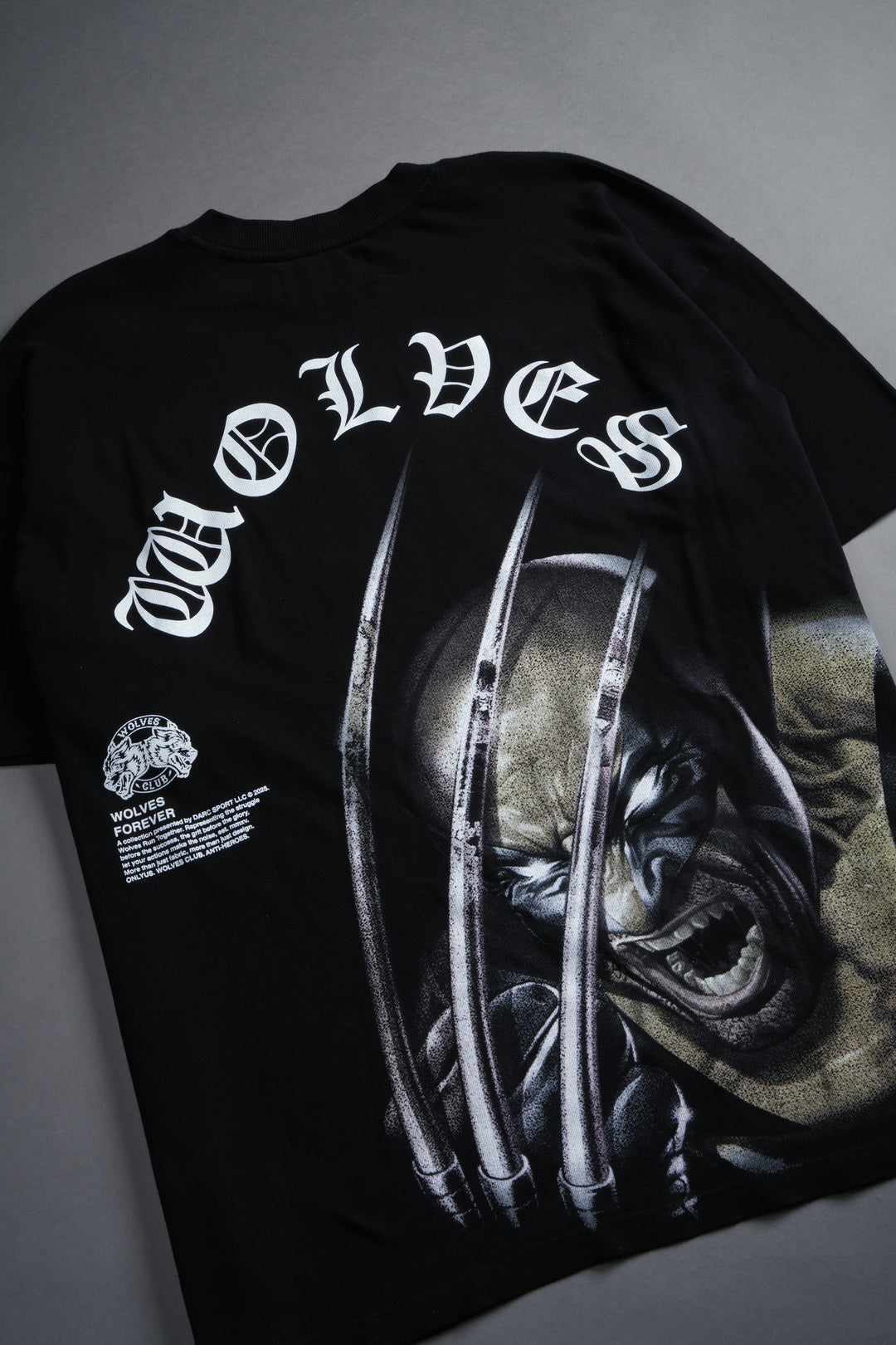 Wolverine Chopper "Premium" Oversized Tee in Black
