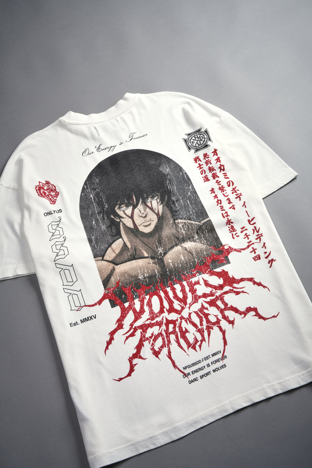 Unbreakable Will "Premium" Oversized Tee in Cream