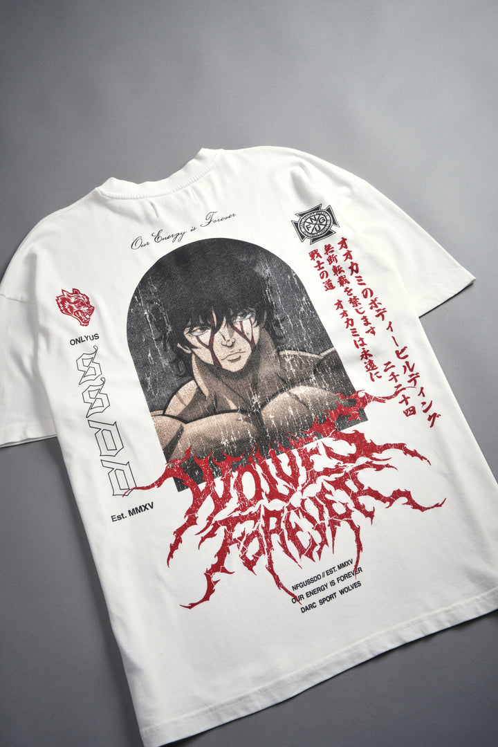 Unbreakable Will "Premium" Oversized Tee in Cream