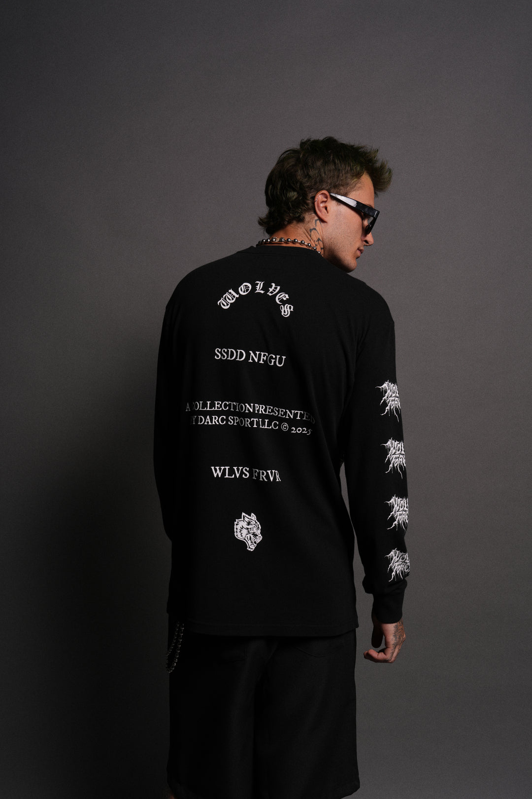 Where Shadows Begin "Premium" L/S Tee in Black