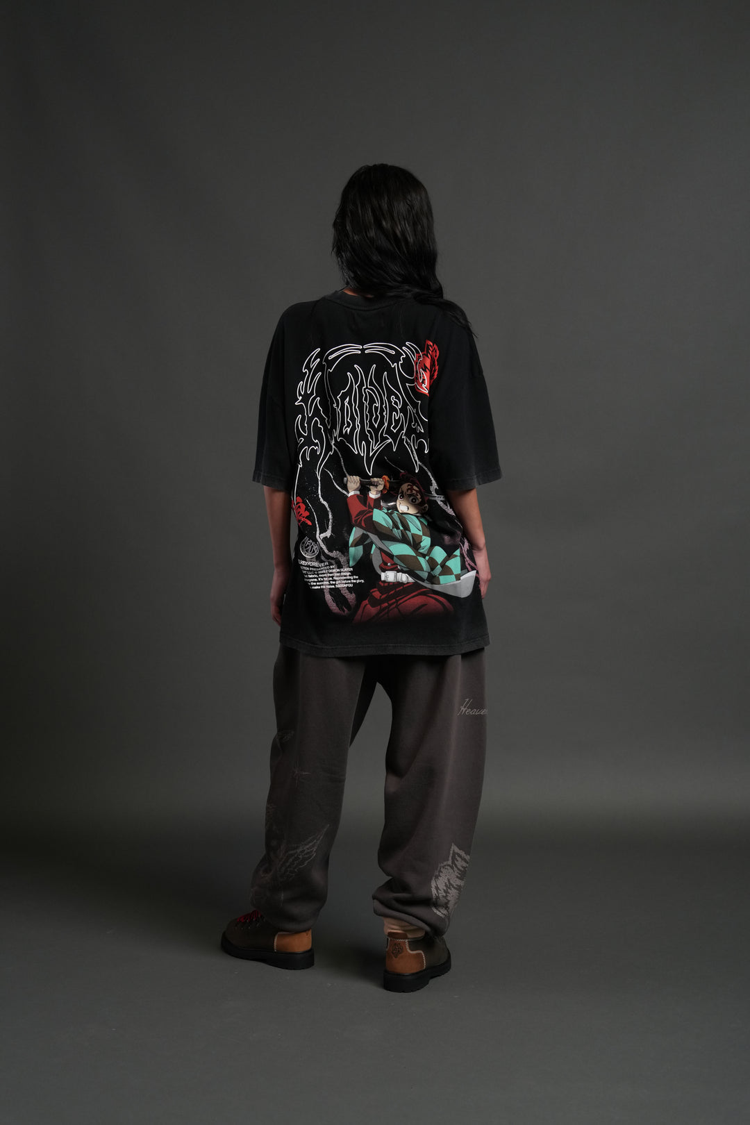 NFGU Tanjiro "Premium" Oversized Tee in Black