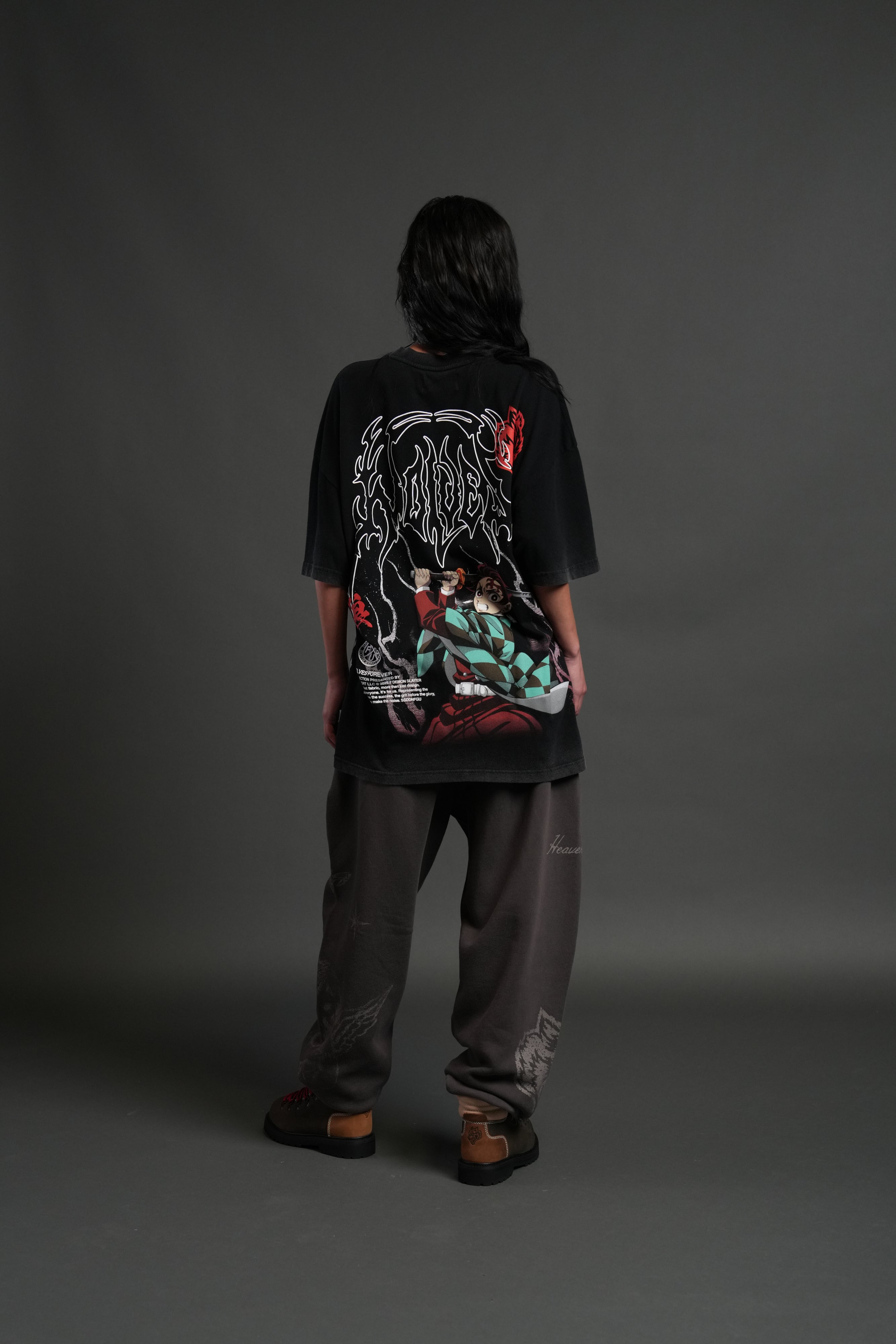 NFGU Tanjiro "Premium" Oversized Tee in Black