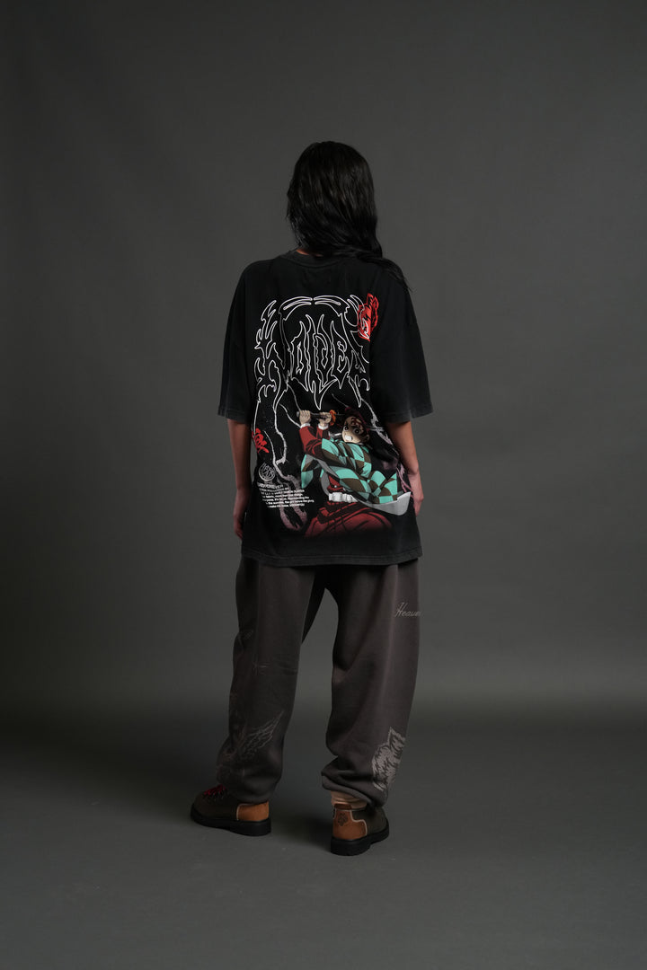 NFGU Tanjiro "Premium" Oversized Tee in Black