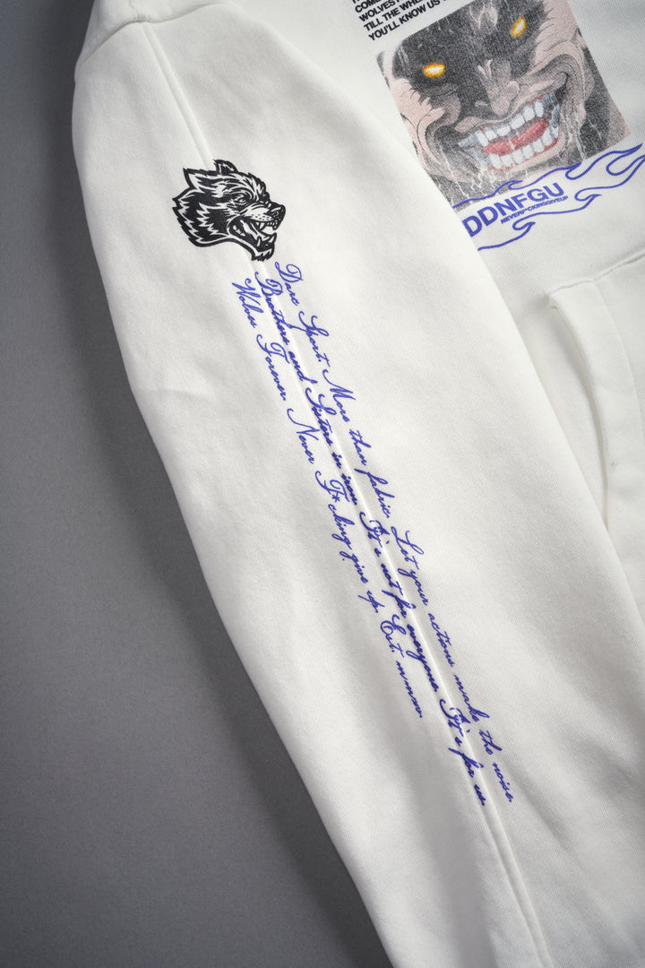 Hanma Legacy Darco Double Zip Hoodie in Cream