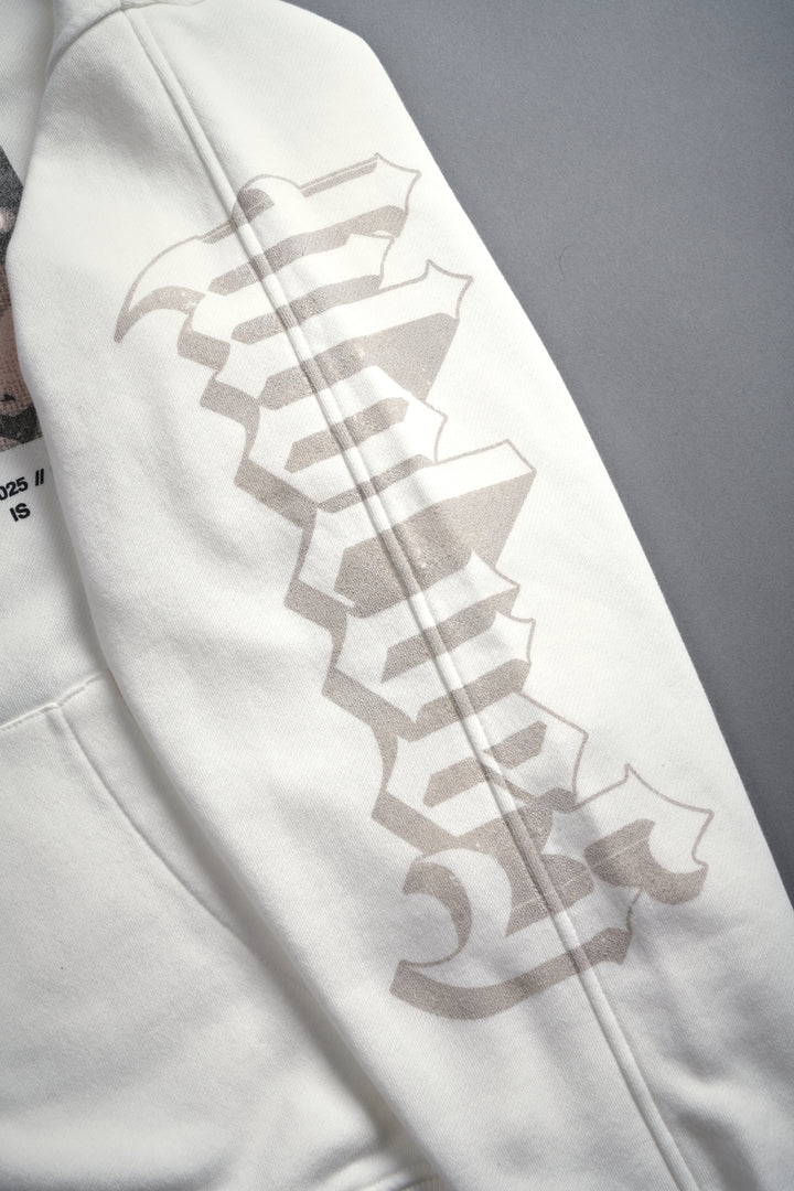 Hanma Legacy Darco Double Zip Hoodie in Cream