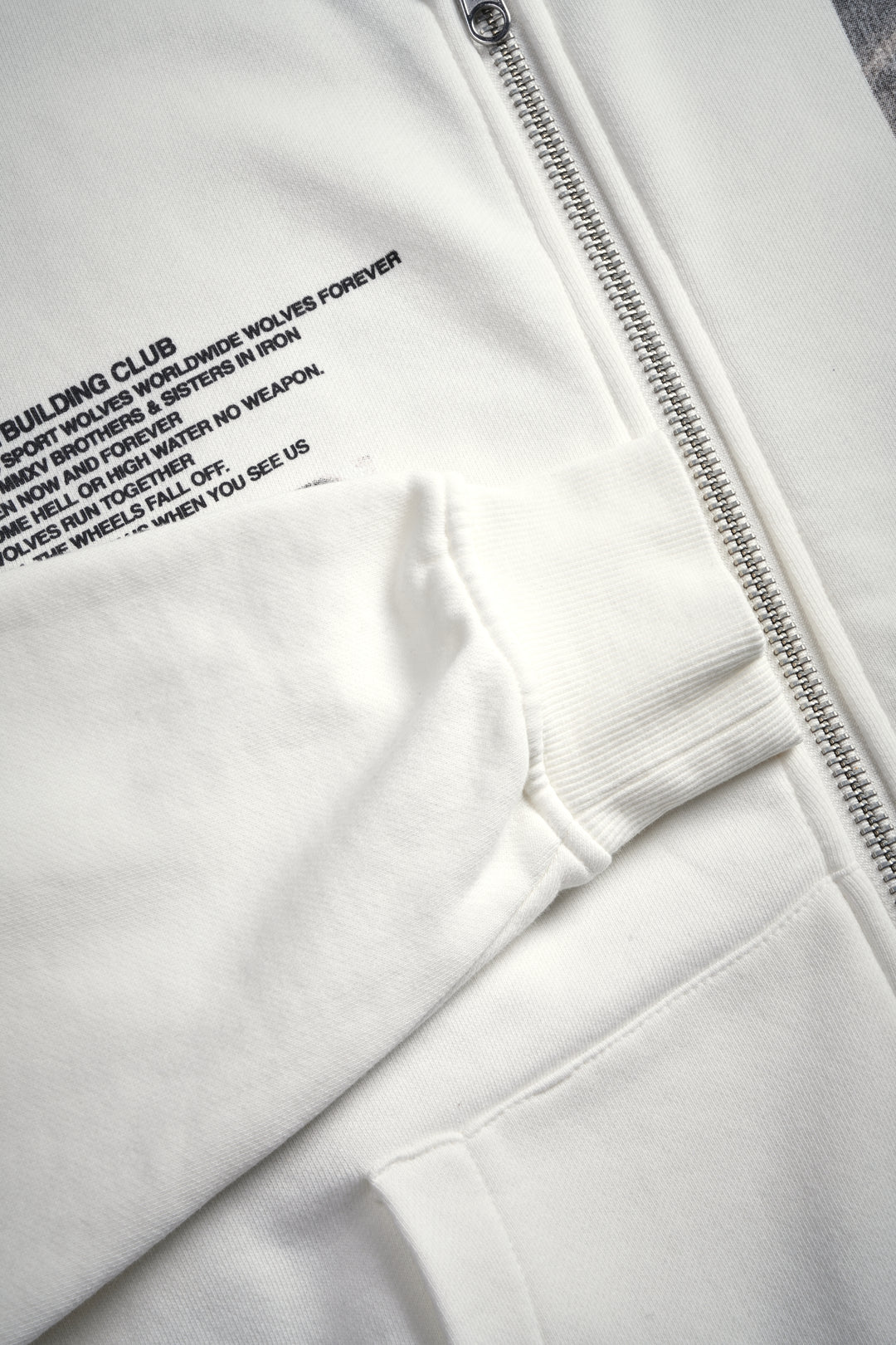 Hanma Legacy Darco Double Zip Hoodie in Cream