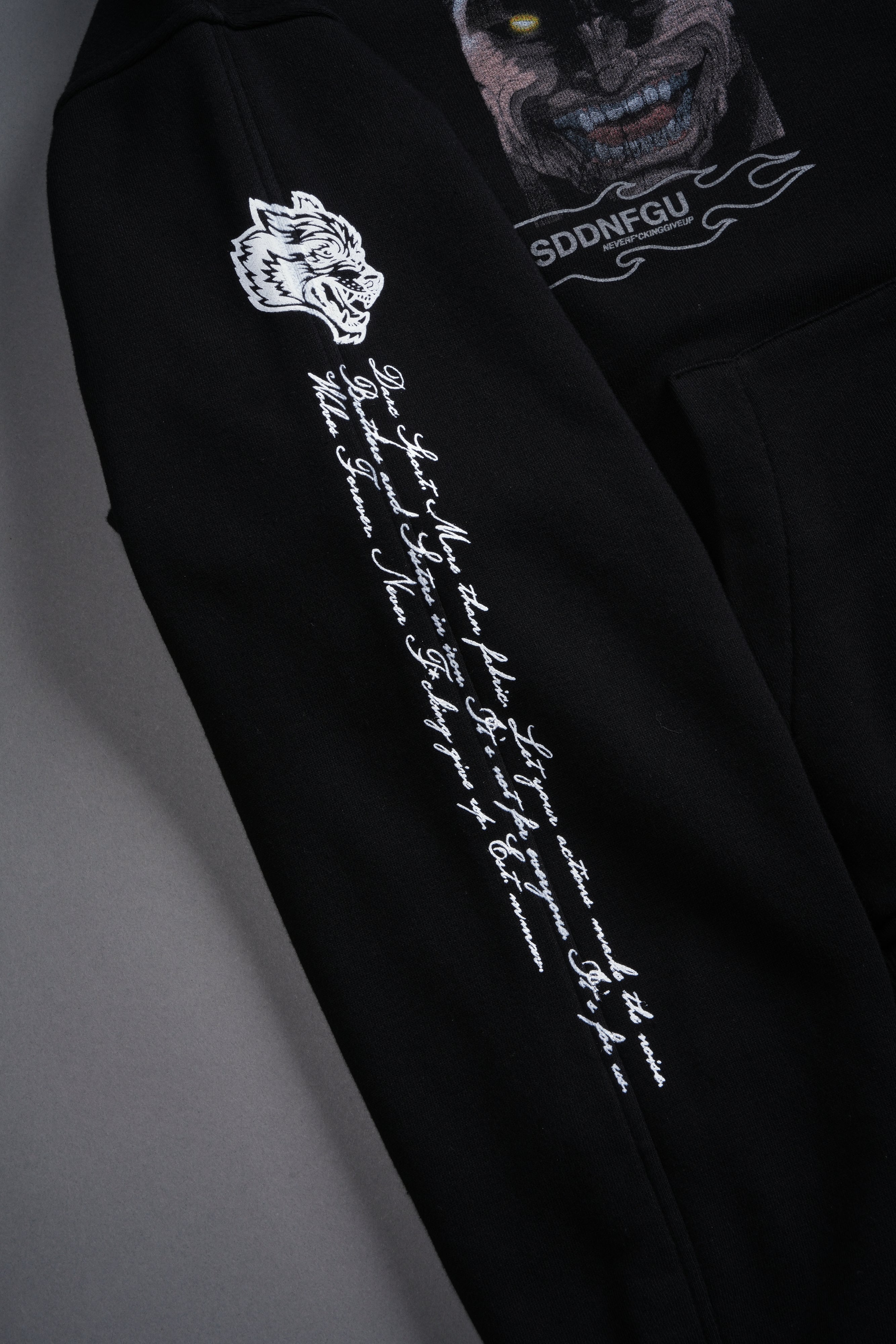 Hanma Legacy Darco Double Zip Hoodie in Black
