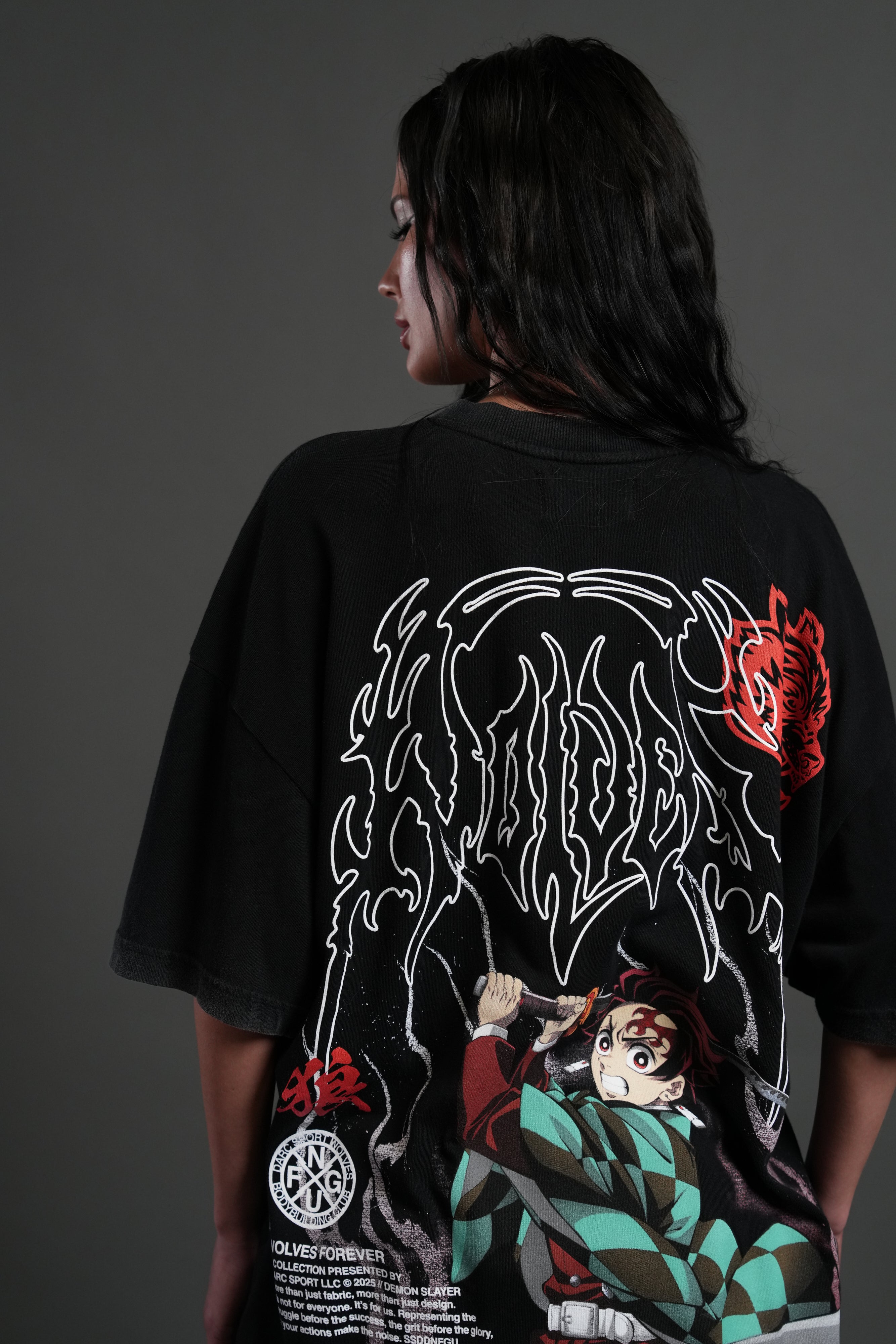 NFGU Tanjiro "Premium" Oversized Tee in Black