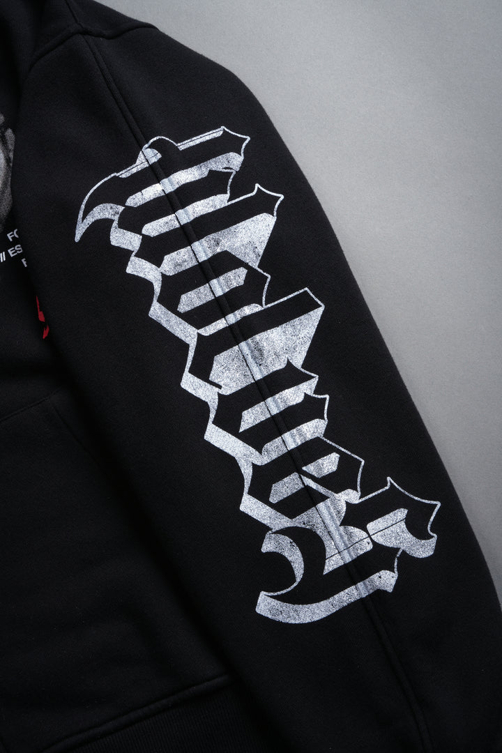 Hanma Legacy Darco Double Zip Hoodie in Black